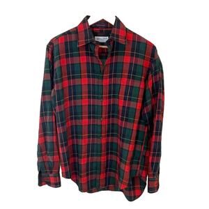 VTG Detroit Van Boven Kilgore MacFlannel Red Flannel Tartan Plaid Shirt Men Med.